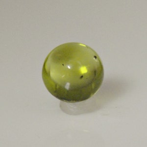 Round Peridot Cabochon Loose Stone, 9 mm Round, Weighs 3.07 ct. S15 画像 1