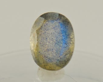 Oval Faceted Labradorite Loose Gemstone, Measuring 7 x 9 x 5 mm and Weighs 1.94ct.  -S61