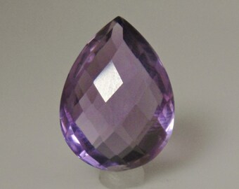 Pear Shape Faceted Amethyst Loose Gemstone, Dimensions 13 x 18 x 8 mm, Weight is 11 ct.