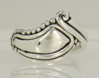 Sterling Silver Unique Handmade Artisan Ring- Size 9.5 One of a Kind, Made in the USA, Unique Silver Thumb Ring with Free Domestic Shipping!