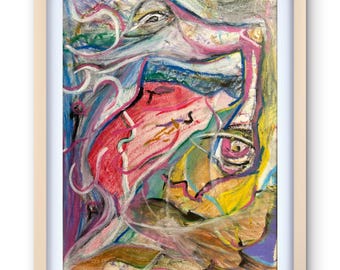 Fire Horse Wall Art Print | Abstract Horse Artwork