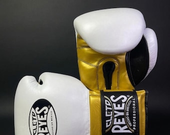 Cleto Reyes White Leather Boxing Gloves – Handmade Personalized Gift for Him
