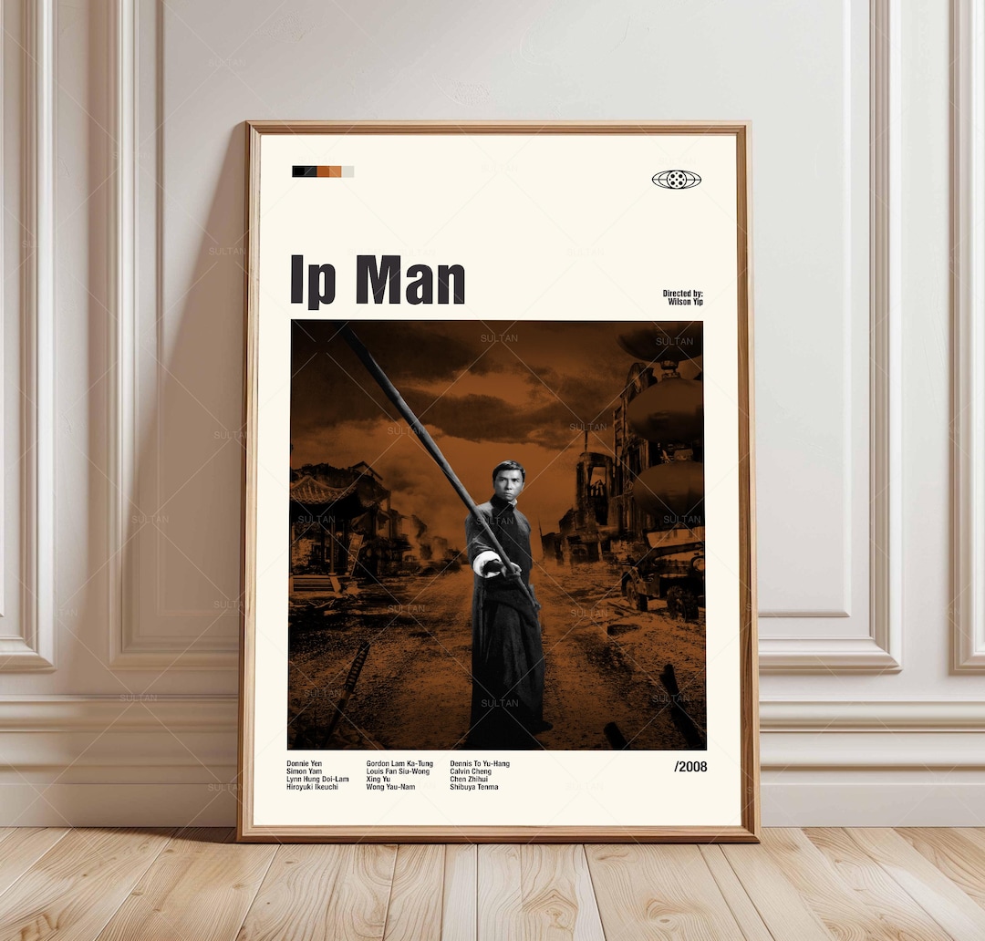 Ip Man Poster, Wilson Yip Poster, Mid-century Modern Art, Retro Modern ...