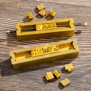 Custom Brass Alphabet Stamp for Leather Branding,Hot Foil Stamping Type Set,Leather Craft Tools,Letter Stamp for Embossing,Personalized Gift image 18
