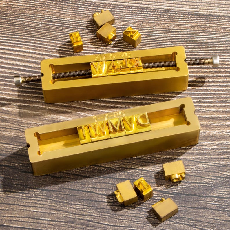 Custom Brass Alphabet Stamp for Leather Branding,Hot Foil Stamping Type Set,Leather Craft Tools,Letter Stamp for Embossing,Personalized Gift image 18