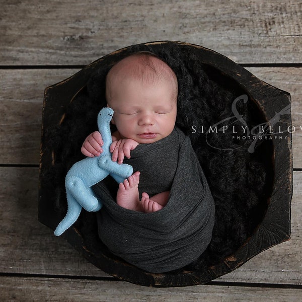 Newborn Stretch Wrap, Posing, Charcoal, Heather Gray, Grey, Photo Prop, Swaddle, Baby Boy, Girl for Newborn Photography