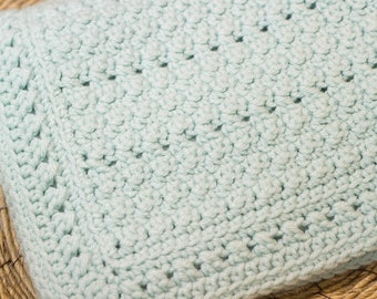 Larger Throw Blanket Light Robin's Egg Aqua Blue Throw/Blanket