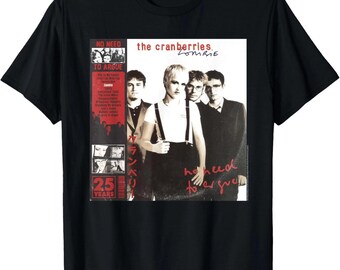 Camiseta vintage de la banda The Cranberries con el álbum "No Need to Argue"