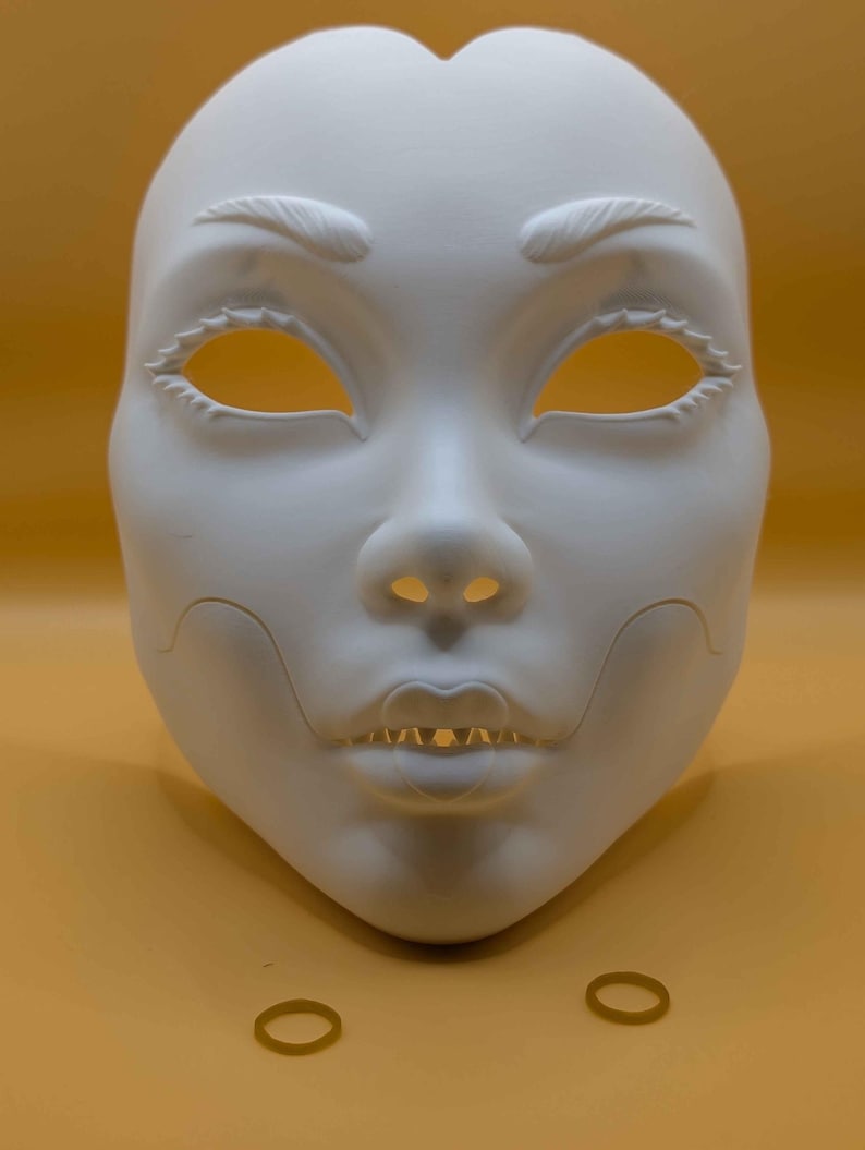 Geisha Masquerade Horror Mask (Movable Jaw) image 7