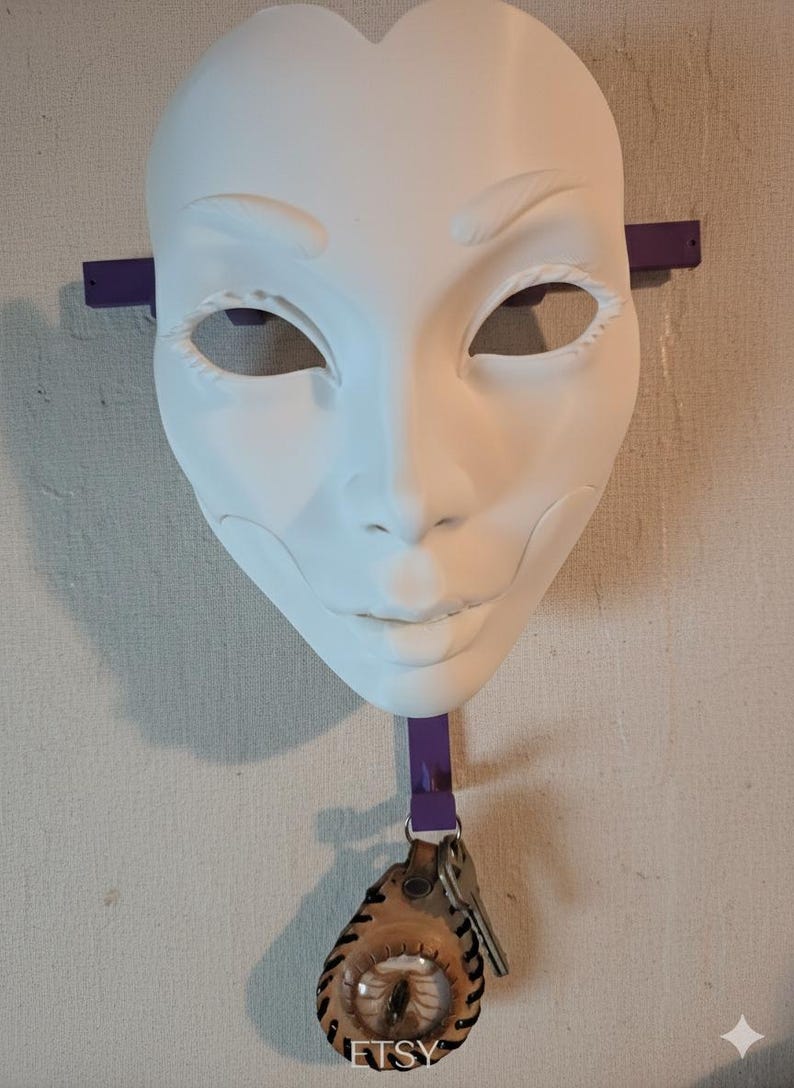 Geisha Masquerade Horror Mask (Movable Jaw) image 10