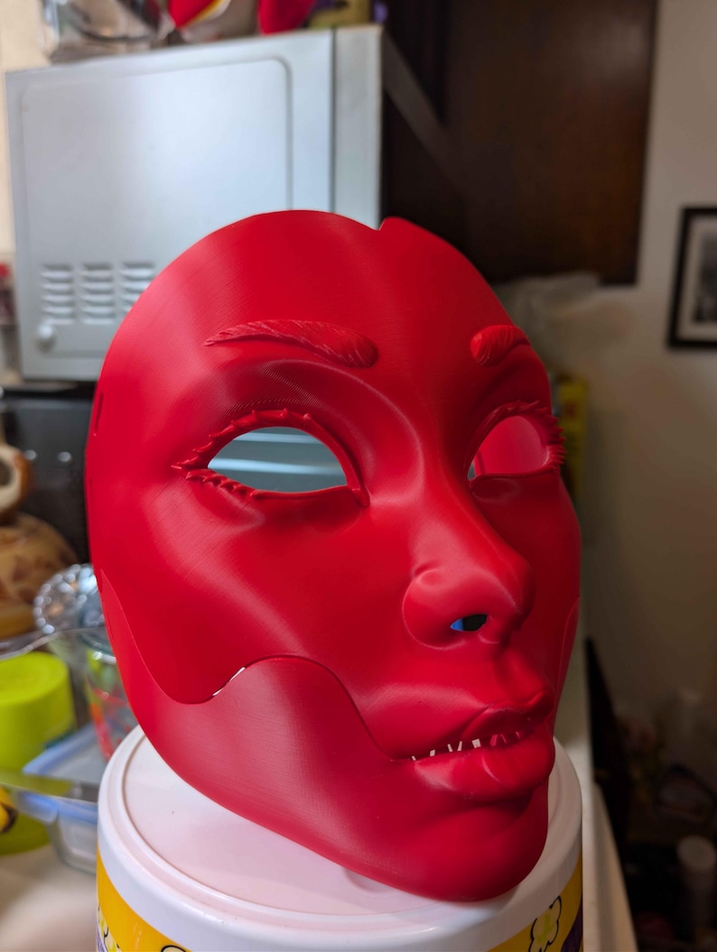 Geisha Masquerade Horror Mask (Movable Jaw) image 13