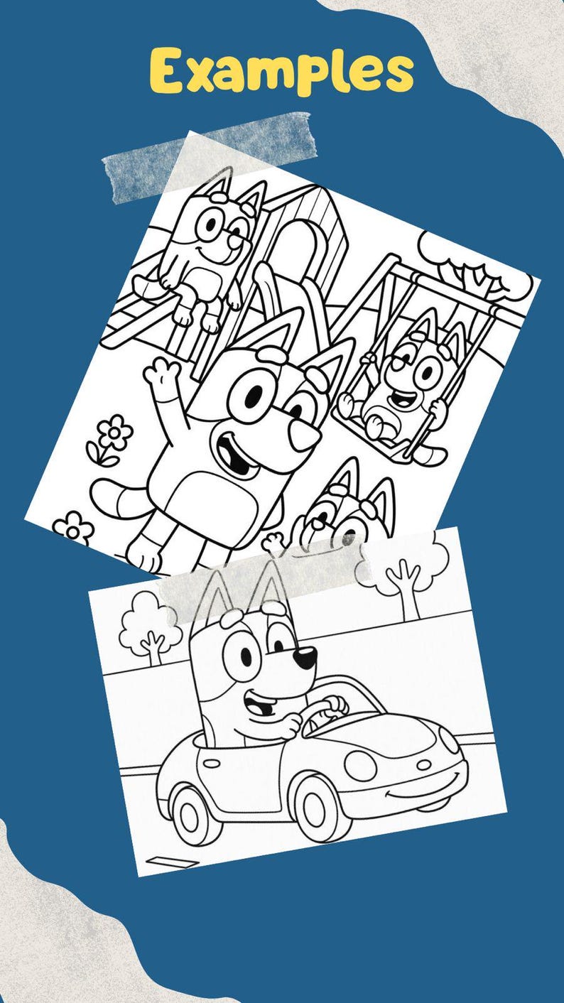 Bluey Kids Coloring Book – 100 Printable Pages of All Seasons - Etsy ...