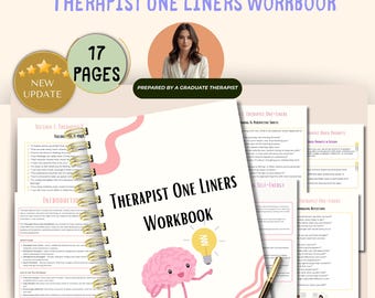 Therapist One-Liners Cheat Sheets Therapy Tools For Counselors Therapy Questions Cheat Sheets Reflection Journal Prompts Therapy Printable