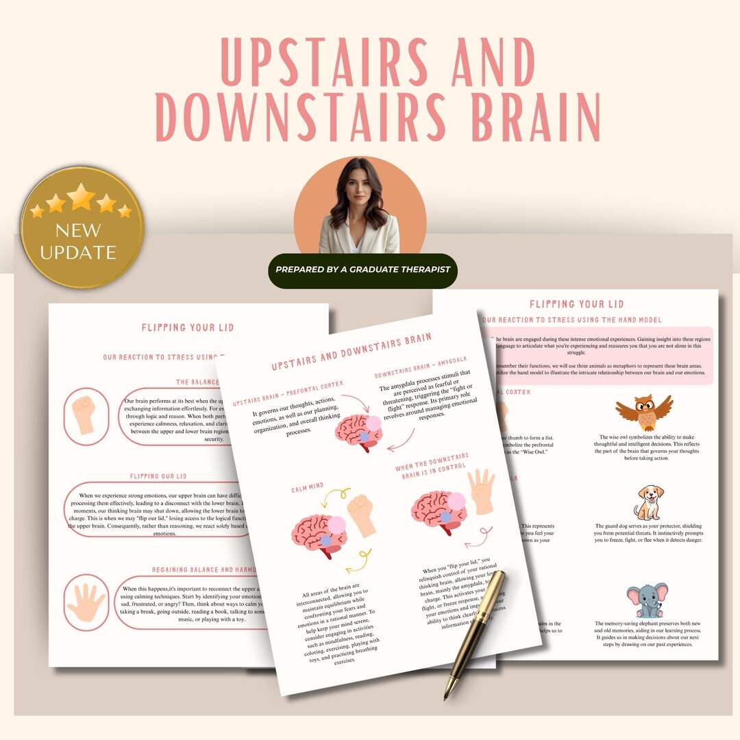 Flipping Your Lid, Emotional Regulation, Hand Model of the Brain ...