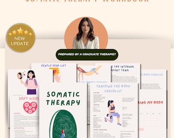 Somatic Therapy Coping Skill Exercises for Nervous System Regulation Workbook, CPTSD, Polyvagal Therapy, Somatic Therapy Workbook, Exercises