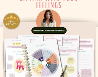 Sitting with your feelings | Mindfulness Worksheet: Emotional Intelligence & Self-Awareness,Resource for Emotional Regulation