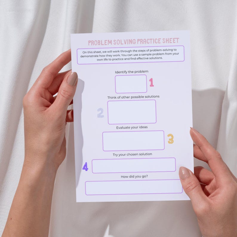 The Size of the Problem Worksheets, Kids and Teen Therapy, Group ...