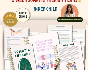 10 week Somatic Therapy Bundle, inner Child Exercises, Emotional Regulation, Grounding Techniques, Somatic Experience and workout, PTSD