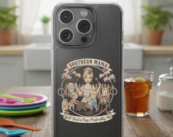 Southern Mama Clear iPhone Case: Country Girl Western Design