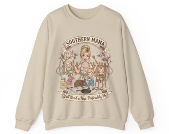 Southern Mama Sweatshirt: Funny Mom Life Graphic Crewneck