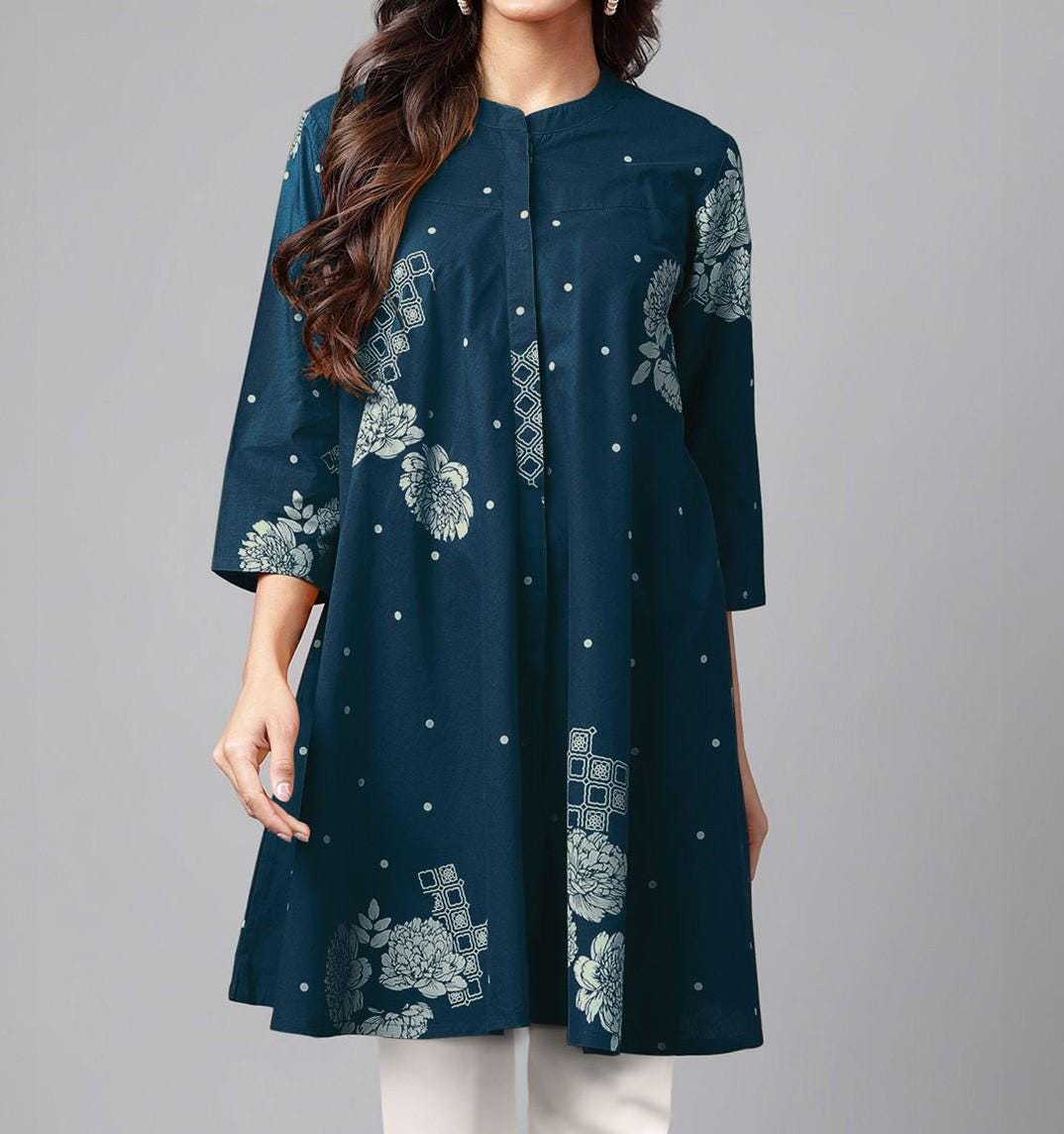 Blue Indo Western Women - Etsy