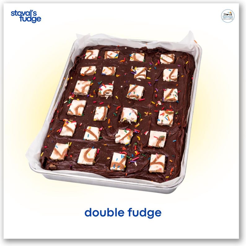 Fudge R Us Text Humorous Emergency Fudge Box - Stress Relief Fudge Gif, 6 Blocks 1/4lb ...