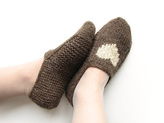 hand knitted slippers