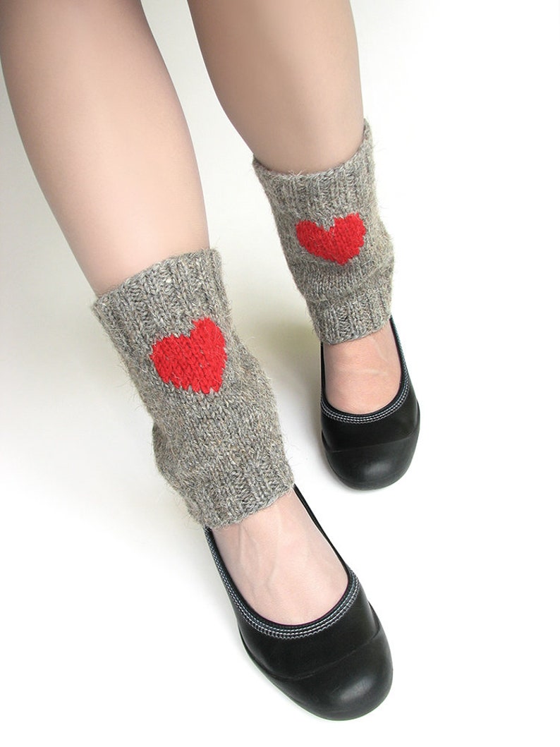 Valentine Gift for Girlfriend, Boot Cuffs With Hearts, Funny Cute