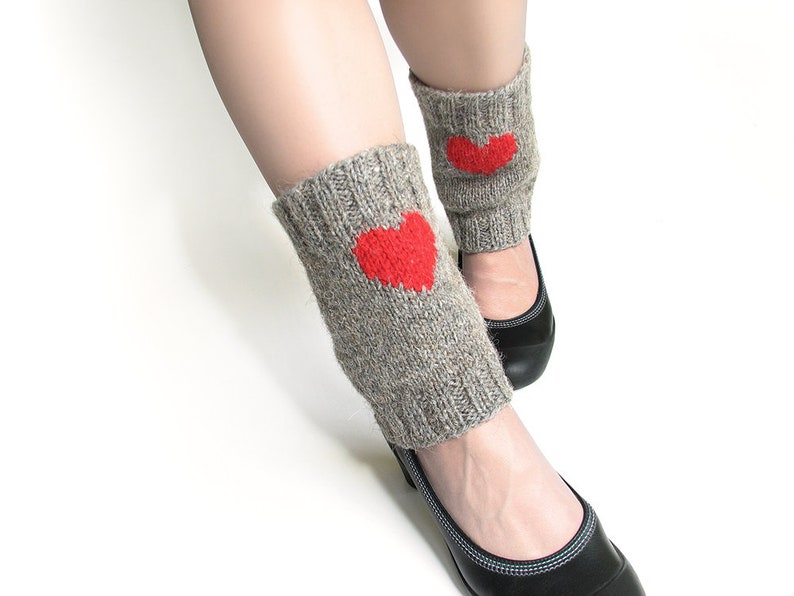 Valentine Gift for Girlfriend, Boot Cuffs With Hearts, Funny Cute