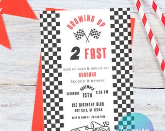 Att växa upp snabbt, pojke, flicka, 2-årsdag, racingfödelsedag