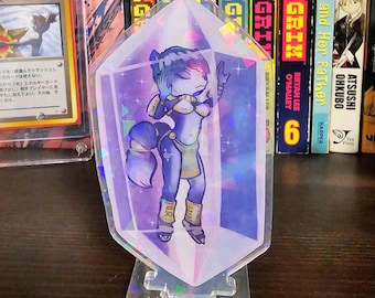 Krystal Star Fox Adventures holografische standaard: 4 inch acryldecor (kristallen holo)