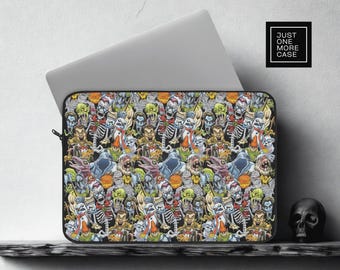 Funda para portátil Goosebumps de Halloween: Funda espeluznante para MacBook, iPad y ordenador