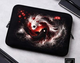 Funda para portátil con diseño de pez koi: funda para MacBook con arte japonés y portada de manga y anime