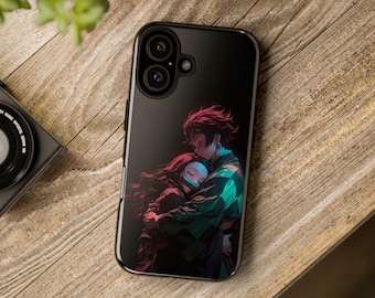 Funda para teléfono Demon Slayer: Tanjiro y Nezuko, regalo de fantasía