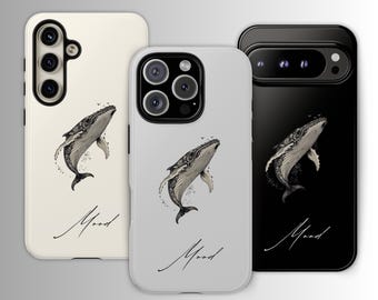 Funda para teléfono Big Whale / Resistente y compatible con MagSafe para iPhone 16, 15 y 14, Samsung Pixel