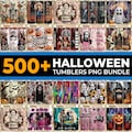 500+ Mega Halloween Tumbler Wrap Png Bundle, Halloween Tumbler, Cartoon Halloween 20oz Skinny Tumbler 2025 Png, Halloween Sublimation Png