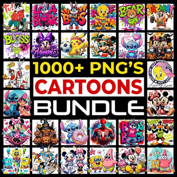 1000+ Funny Cartoon Mega Bundle Png, Cartoon Clipart, Cartoon png, Cartoon characters Svg, Cartoons Bundle, Cricut Files, Famous Cartoons