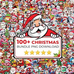 100+ Christmas Png Bundle, Merry Christmas Png, Cartoon Christmas Png, Christmas Wall Art, Santa Png, Grichmas Png, Cartoons Svg, Santa Svg