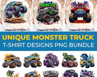 Monster Truck png Bundle, Extreme Offroad Vehicle Clipart, Monster Truck Clipart, Truck Png, Offroad Truck, Shirt Png, Truck Sublimation