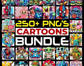 250+ Cartoon Mega Bundle Png, Cartoon characters, Cartoon Clipart, Cartoon png, Cartoon SVG, Cartoons Bundle, Retro Svg, Silhouette, Cricut
