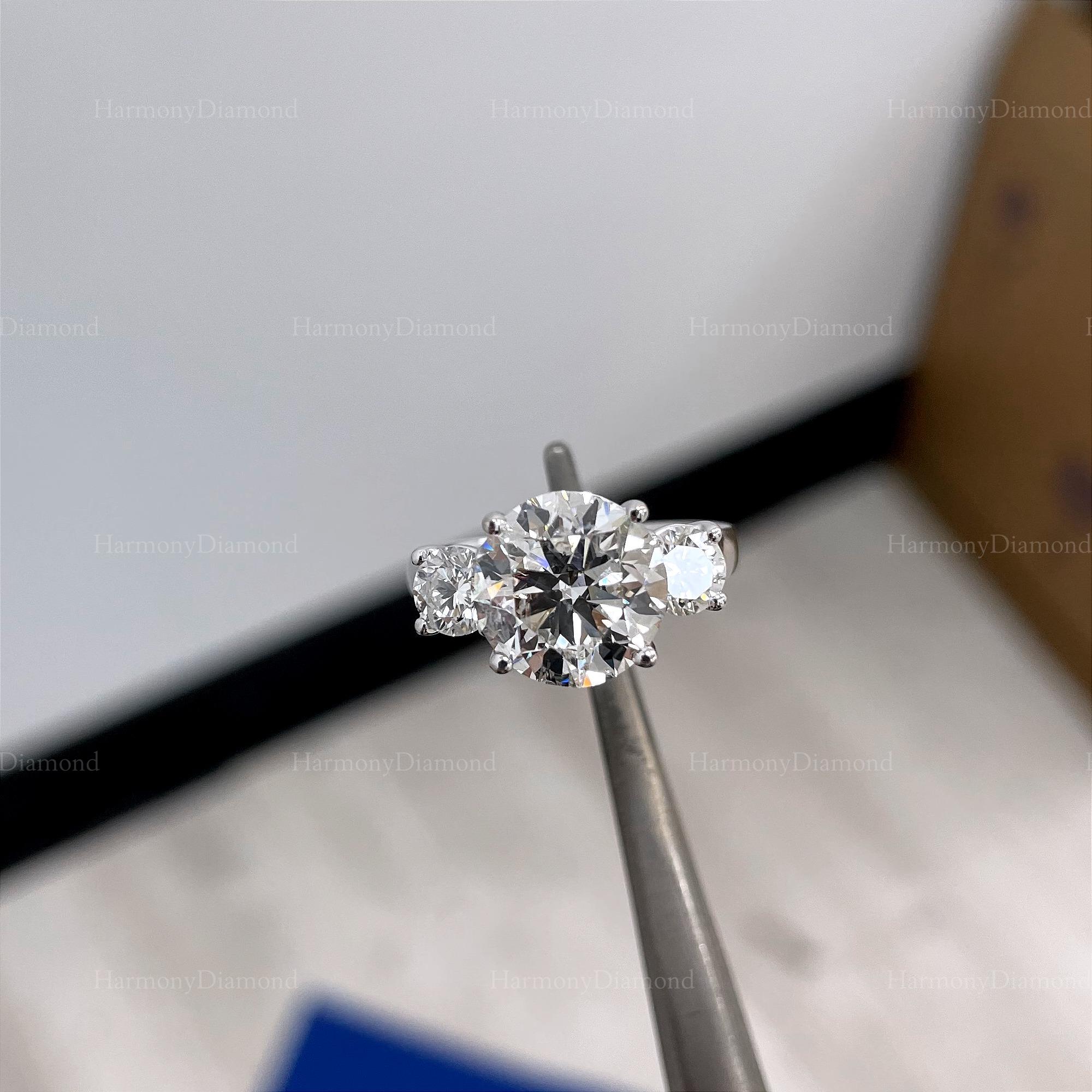 3 Carat Lab Grown Engagement Ring
