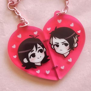 Gerard Way + Frank Iero My Ceramic Romance Magnetischer Schlüsselanhänger