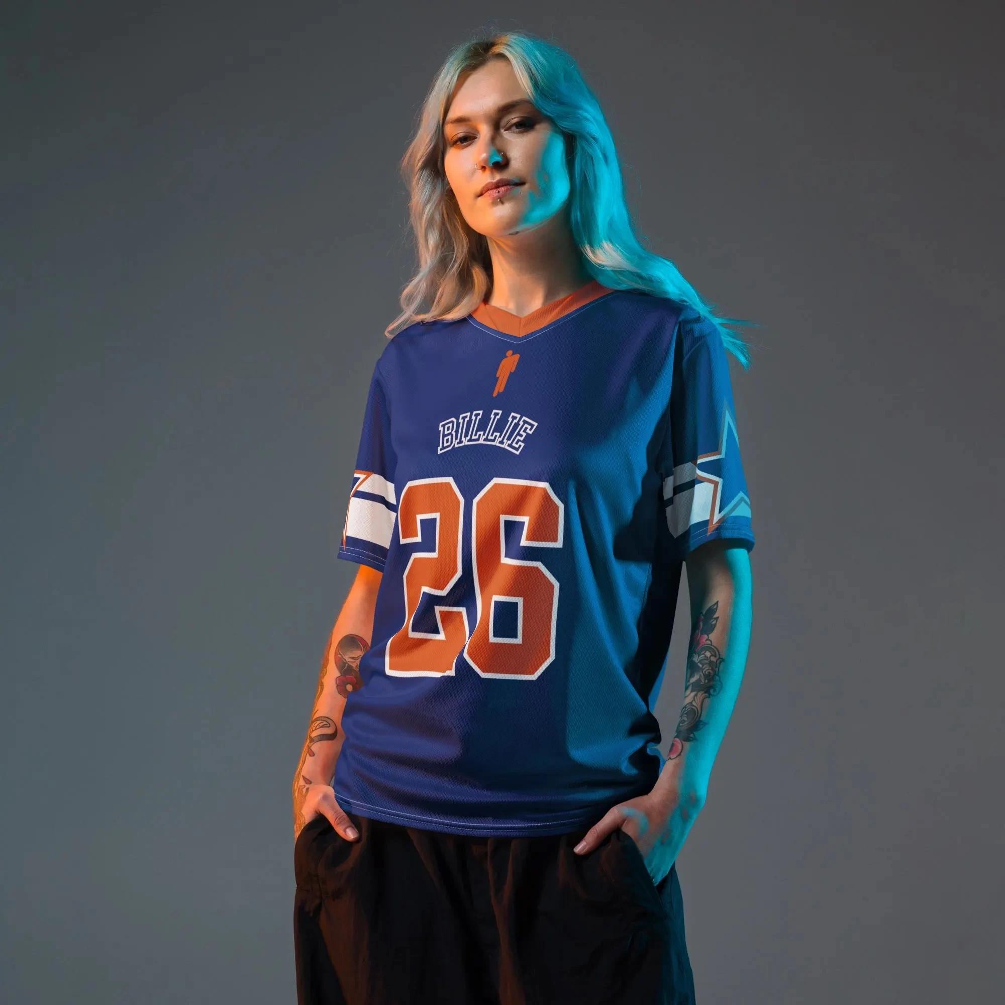 トップス Billie Eilish BE Custom Jersey Game Tee ま*ー様 ビリー・アイリッシュ BE Custom Jersey Game Te BE