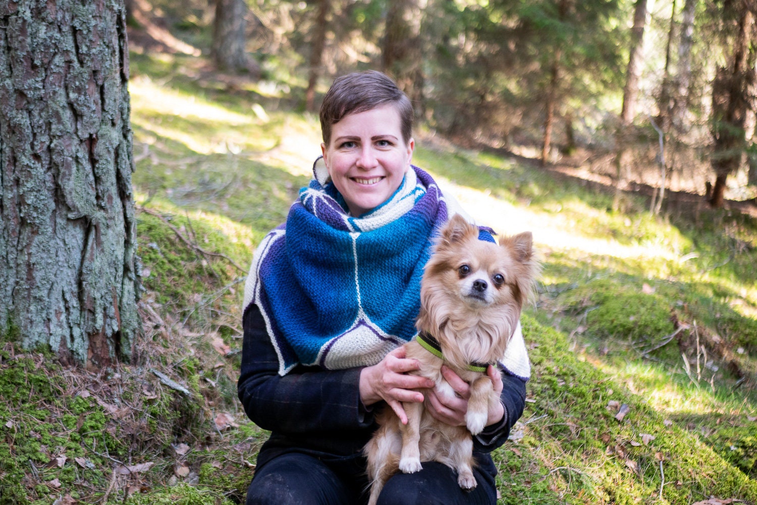 Neptuna pattern for garter stitch water lily shawl sideways Etsy