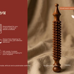 Initiales personnalisées sur le point de déclenchement du rouleau d'acupression de porc-épic Appareil de massage anti-cellulite, soulagement du stress musculaire, cadeau personnalisé pour elle