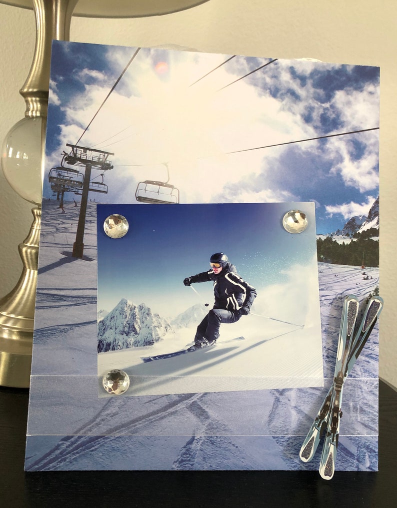 Skiing Winter Sports Snow Summit Mountain Cabin Vacation Big Etsy