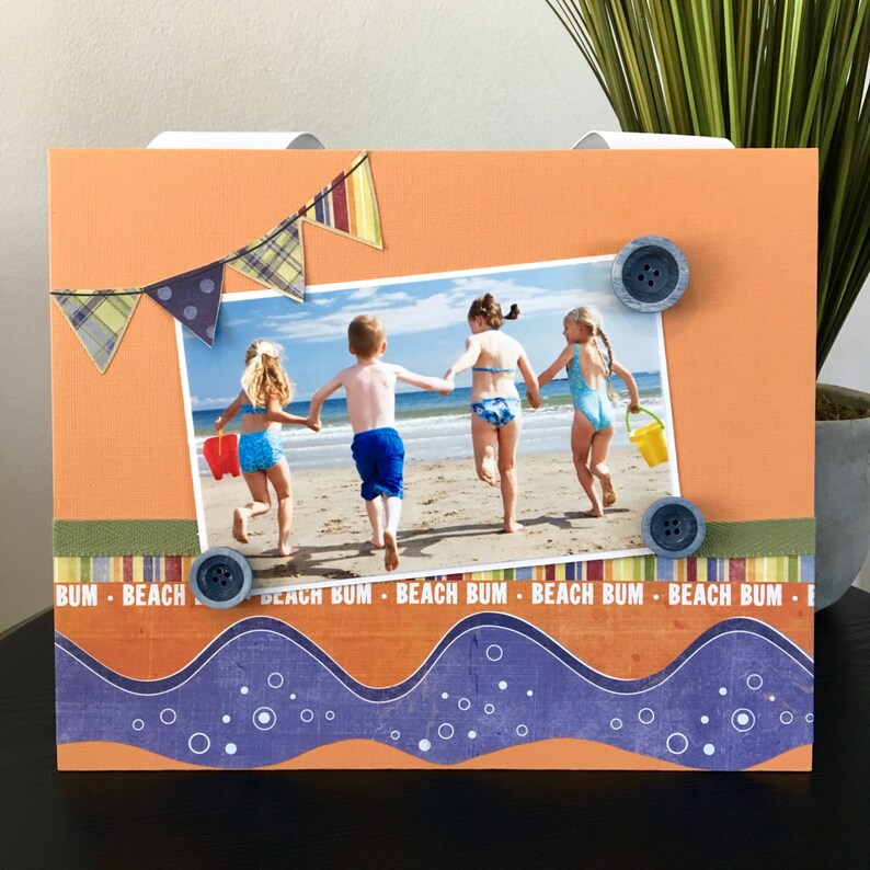 Beach Beachy Family Vacation Picture Frame Magnetic Gift Home Image 0