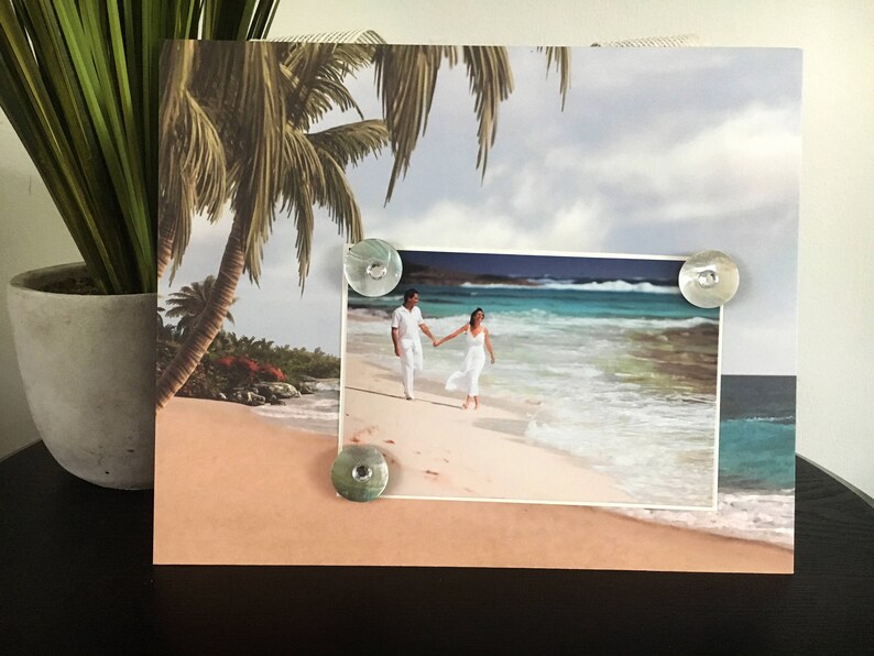 Paradise Beach Tropical Picture Frame Handmade Gift Etsy
