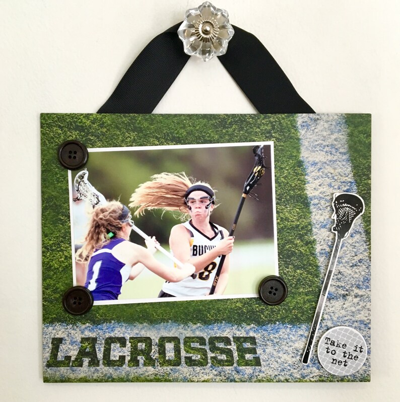 Lacrosse Picture Frame Gift Home Decor Photo 5 X 7 Etsy
