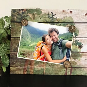 Into The Woods - The Great Outdoors Handmade Gift Home Decor Magnetic Picture Frame Size 9 x 11 Holds 5 x 7 Photo - Hiking National Park